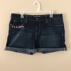Embroidered Levi Shorts